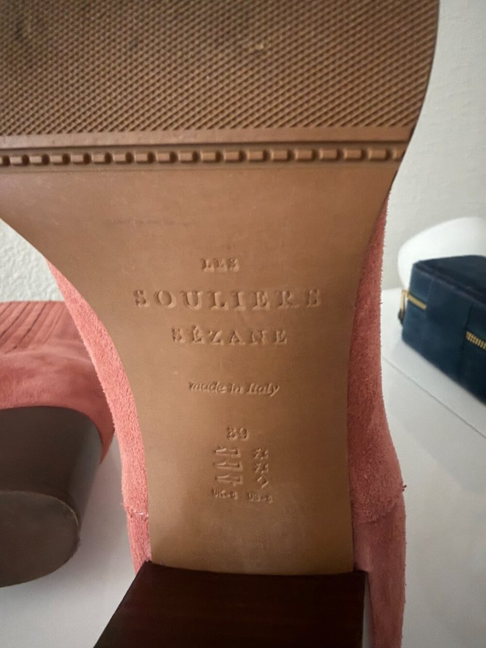 Sézane Jules in Blush Suede Chelsea Ankle Boots — Size 8 (FR 39) - Picture 8 of 8
